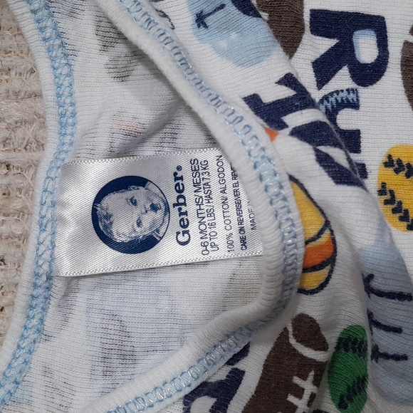 Gerber Baby Boy Sporty Sleepsack 0-6 Months - Picture 3 of 3